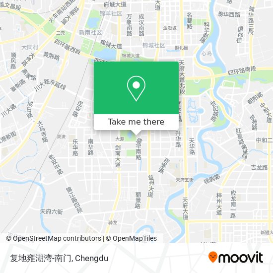 复地雍湖湾-南门 map