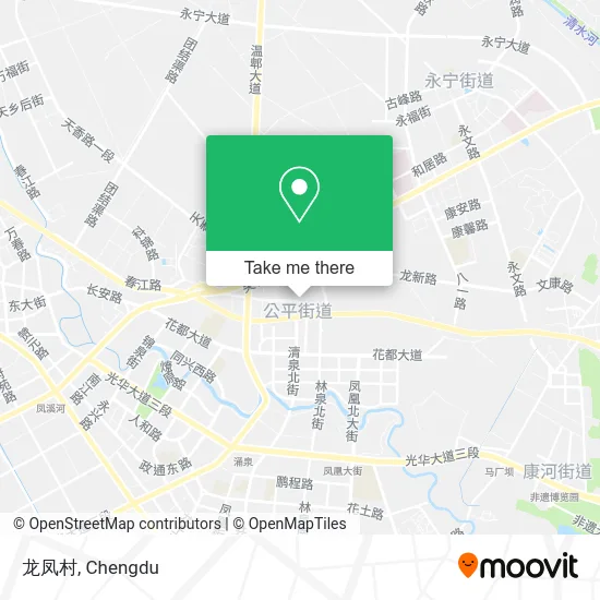 龙凤村 map