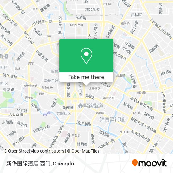 新华国际酒店-西门 map