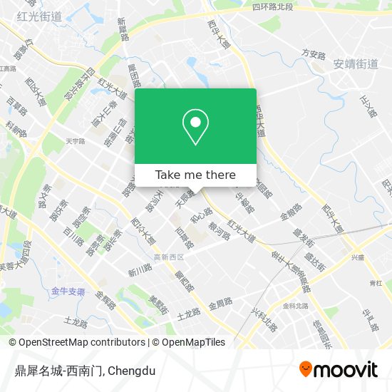 鼎犀名城-西南门 map