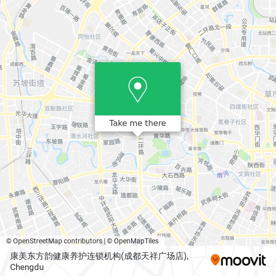 康美东方韵健康养护连锁机构(成都天祥广场店) map