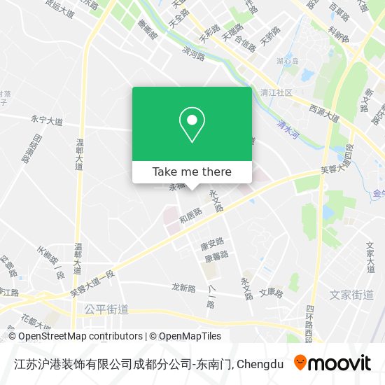 江苏沪港装饰有限公司成都分公司-东南门 map
