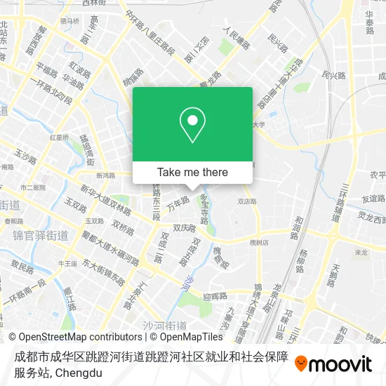 成都市成华区跳蹬河街道跳蹬河社区就业和社会保障服务站 map