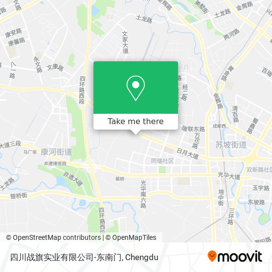 四川战旗实业有限公司-东南门 map