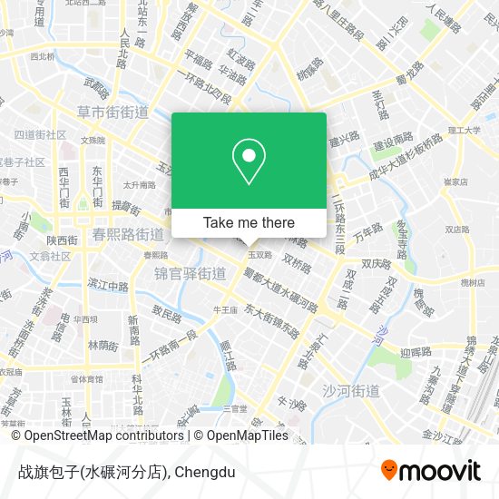 战旗包子(水碾河分店) map