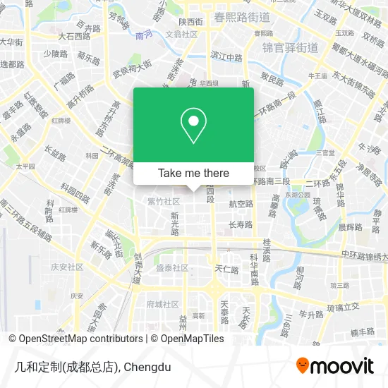 几和定制(成都总店) map