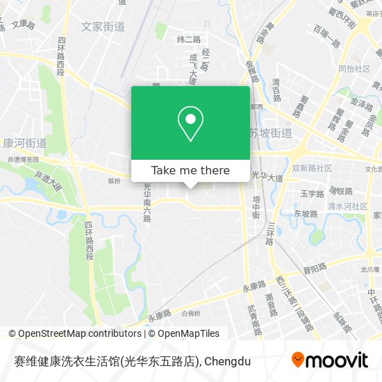 赛维健康洗衣生活馆(光华东五路店) map