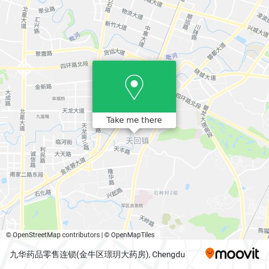 九华药品零售连锁(金牛区璟玥大药房) map