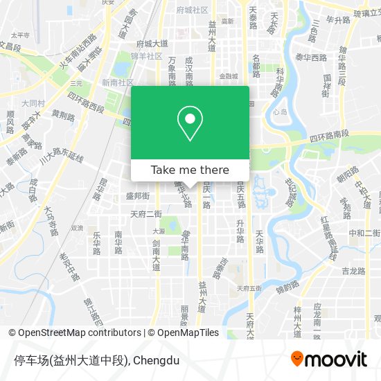停车场(益州大道中段) map