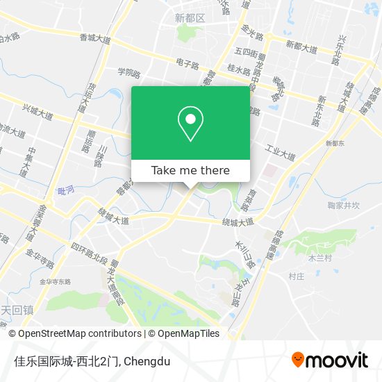 佳乐国际城-西北2门 map