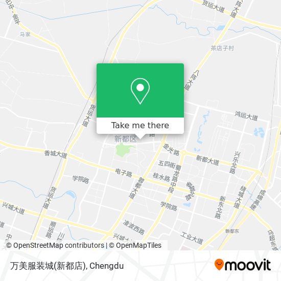 万美服装城(新都店) map