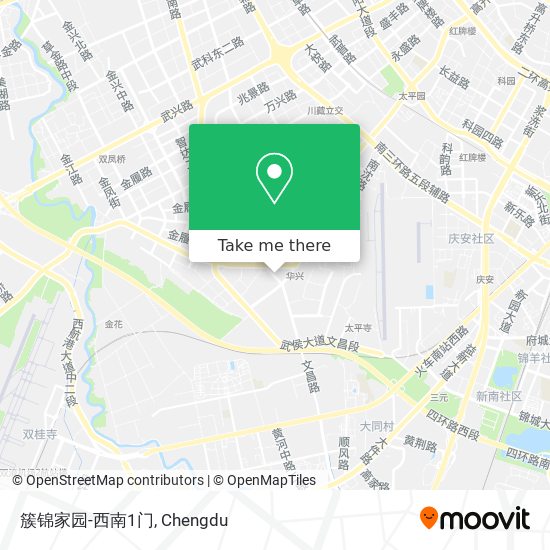 簇锦家园-西南1门 map