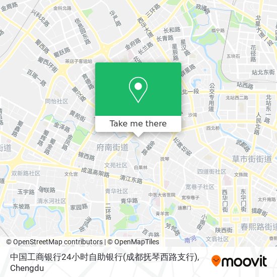 中国工商银行24小时自助银行(成都抚琴西路支行) map