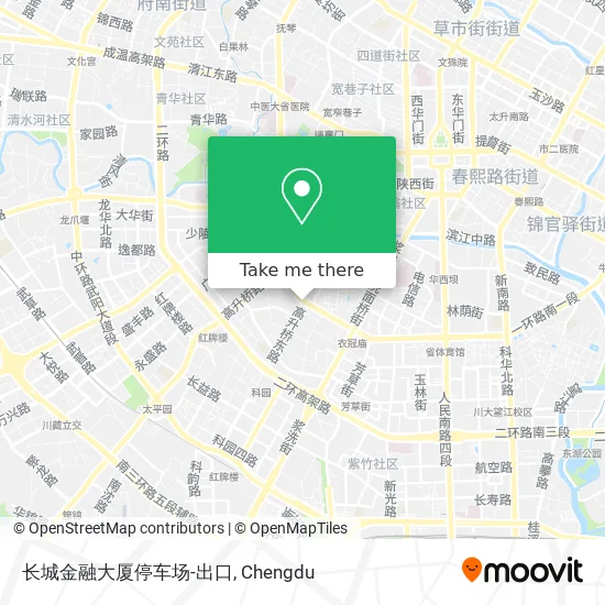 长城金融大厦停车场-出口 map