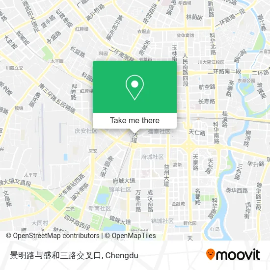 景明路与盛和三路交叉口 map
