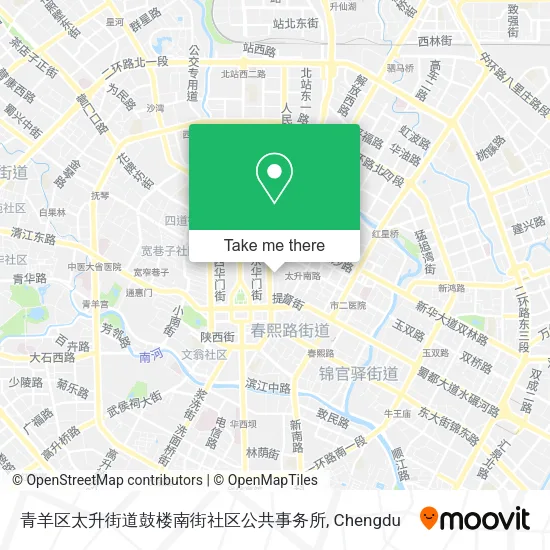 青羊区太升街道鼓楼南街社区公共事务所 map