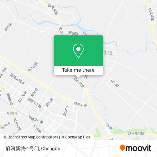 府河新城-1号门 map