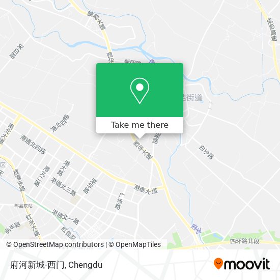 府河新城-西门 map