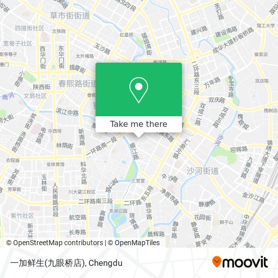 一加鲜生(九眼桥店) map