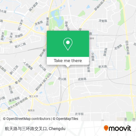 航天路与三环路交叉口 map
