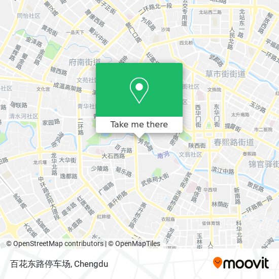 百花东路停车场 map