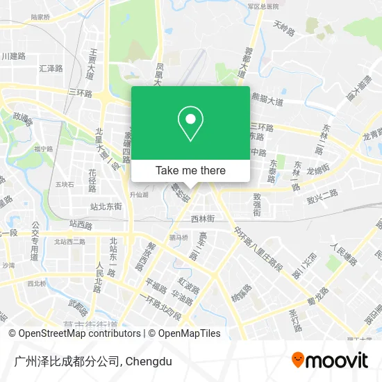 广州泽比成都分公司 map