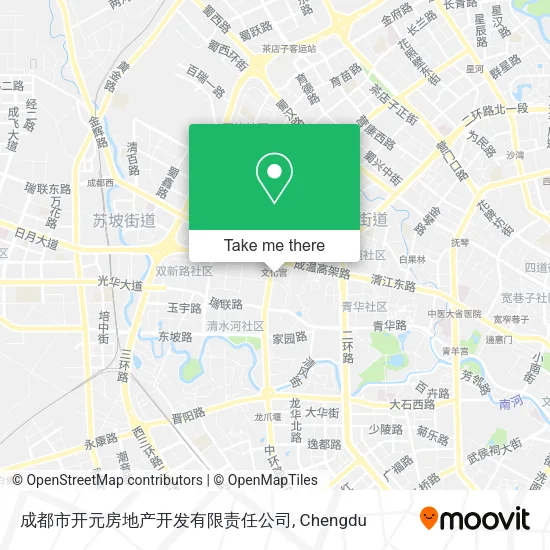 成都市开元房地产开发有限责任公司 map