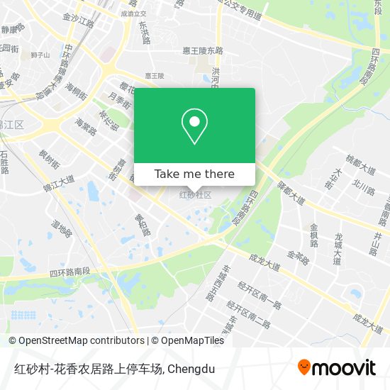 红砂村-花香农居路上停车场 map