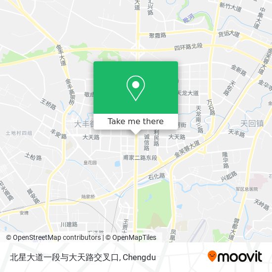 北星大道一段与大天路交叉口 map