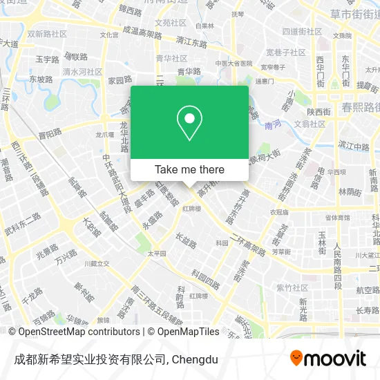 成都新希望实业投资有限公司 map