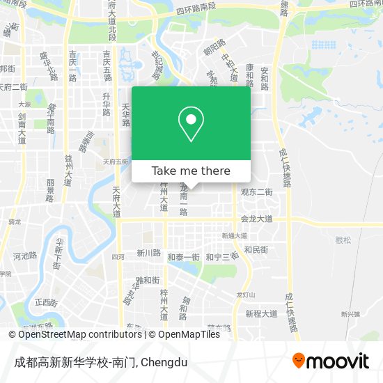 成都高新新华学校-南门 map