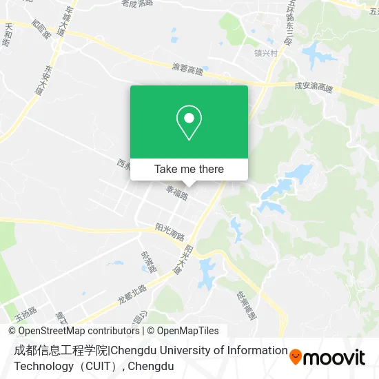 成都信息工程学院|Chengdu University of Information Technology（CUIT） map