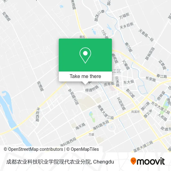 成都农业科技职业学院现代农业分院 map
