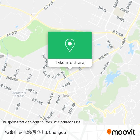 特来电充电站(景华苑) map