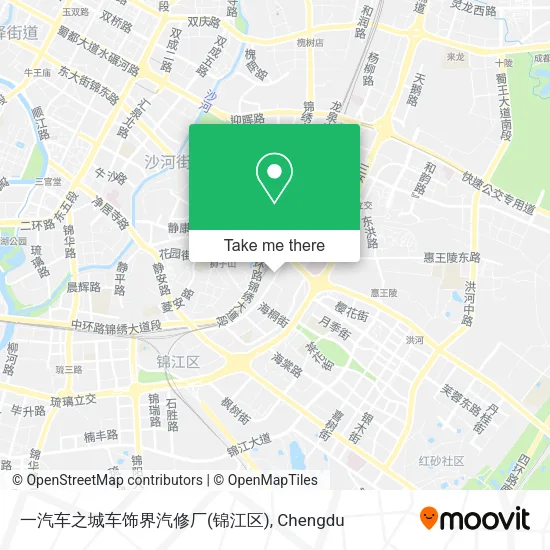 一汽车之城车饰界汽修厂(锦江区) map