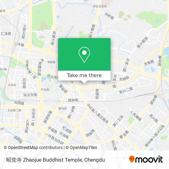 昭觉寺 Zhaojue Buddhist Temple map