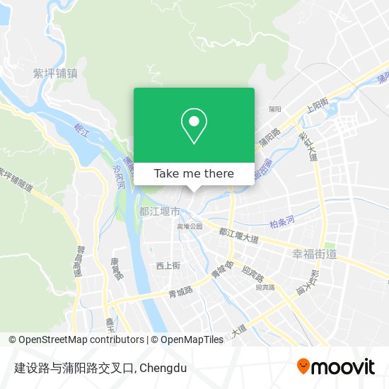 建设路与蒲阳路交叉口 map