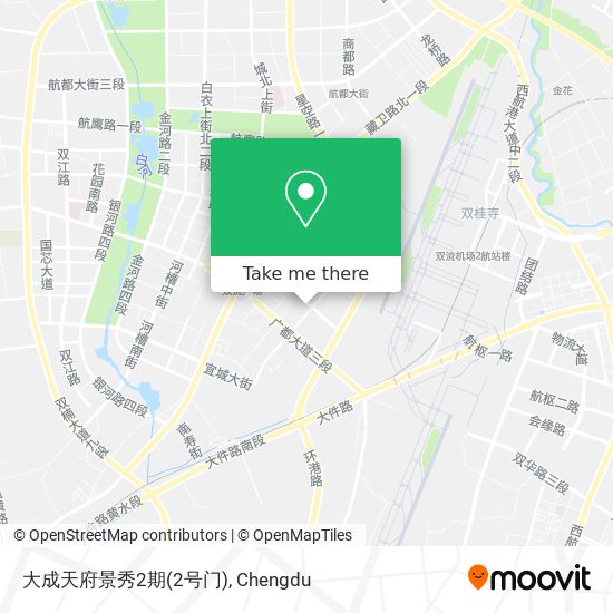 大成天府景秀2期(2号门) map