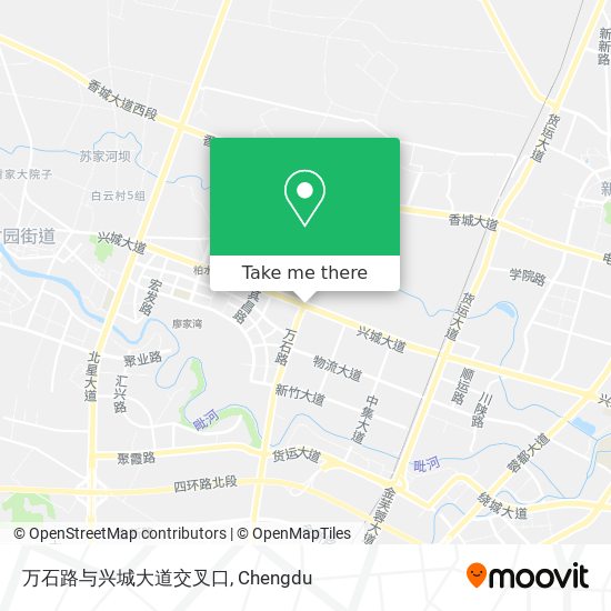 万石路与兴城大道交叉口 map
