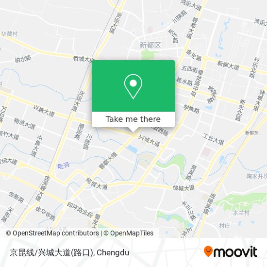 京昆线/兴城大道(路口) map