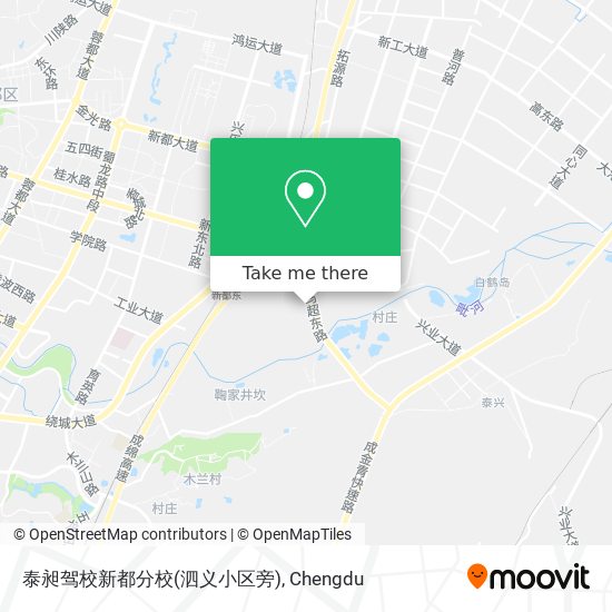泰昶驾校新都分校(泗义小区旁) map