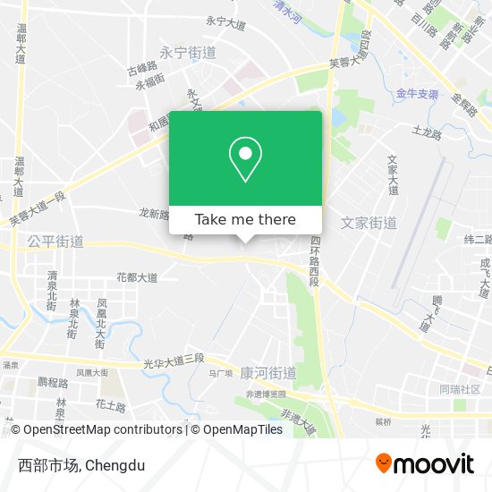 西部市场 map