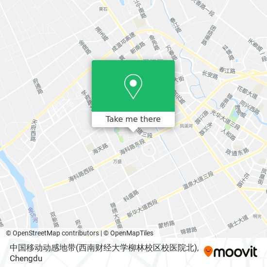 中国移动动感地带(西南财经大学柳林校区校医院北) map