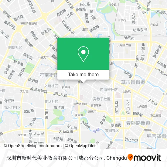 深圳市新时代美业教育有限公司成都分公司 map