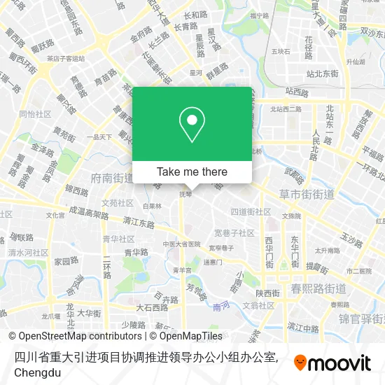 四川省重大引进项目协调推进领导办公小组办公室 map