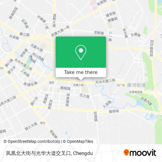 凤凰北大街与光华大道交叉口 map