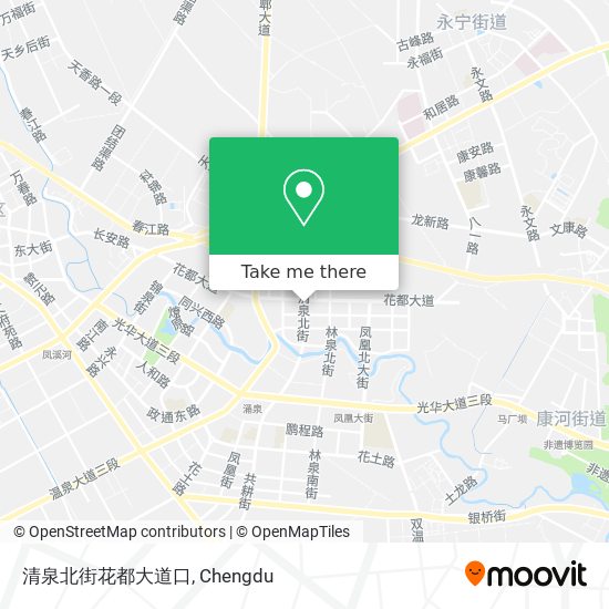 清泉北街花都大道口 map