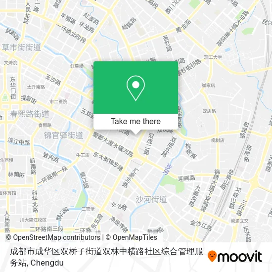 成都市成华区双桥子街道双林中横路社区综合管理服务站 map
