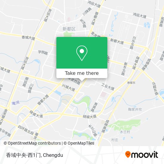 香域中央-西1门 map