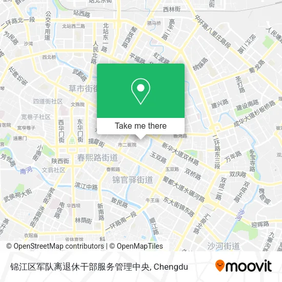 锦江区军队离退休干部服务管理中央 map